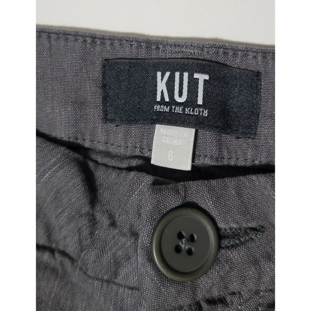 KUT from the Kloth Linen-Blend Trouser Wide Leg Pants